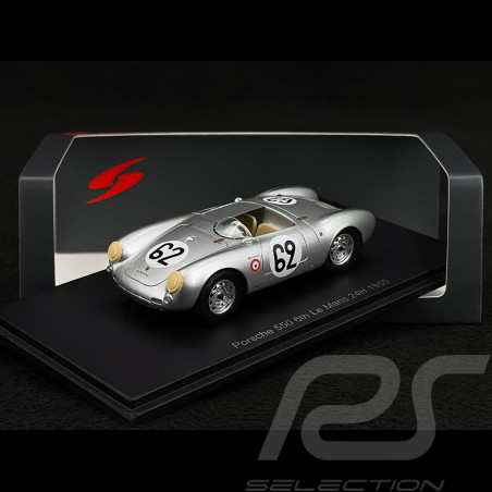 Porsche 550 N° 62 6. 24h Le Mans 1955 1/43 Spark S9712