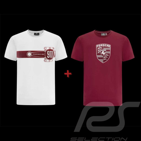 Duo Porsche T-shirt Crest + Porsche T-shirt Rod