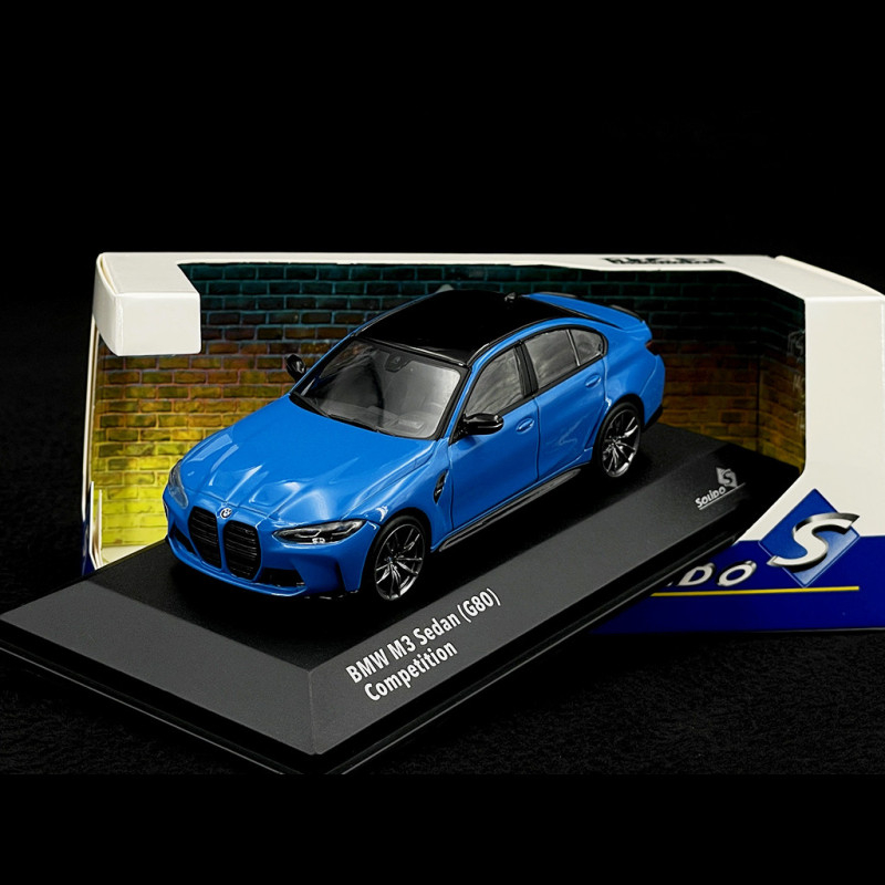 Modèle Réduit BMW M3 G80 2023 Bleu - Échelle 1/43, Métal Et Plastique (SOLIDO)
