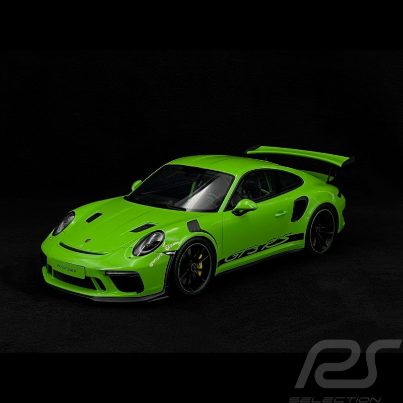 Porsche 911 GT3 RS Type 991 2019 Lizardgrün / Schwarze Streifen 1/12 GT Spirit GT917