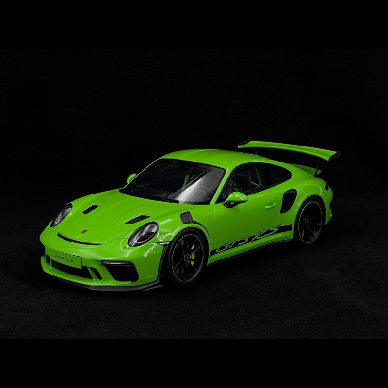 Porsche 911 GT3 RS Type 991 2019 Lizard Green / Black Stripes 1/12