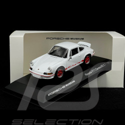 Porsche 911 Carrera RS 2.7 1973 Blanc / Bandes Rouges 1/43 Welly MAP01997323