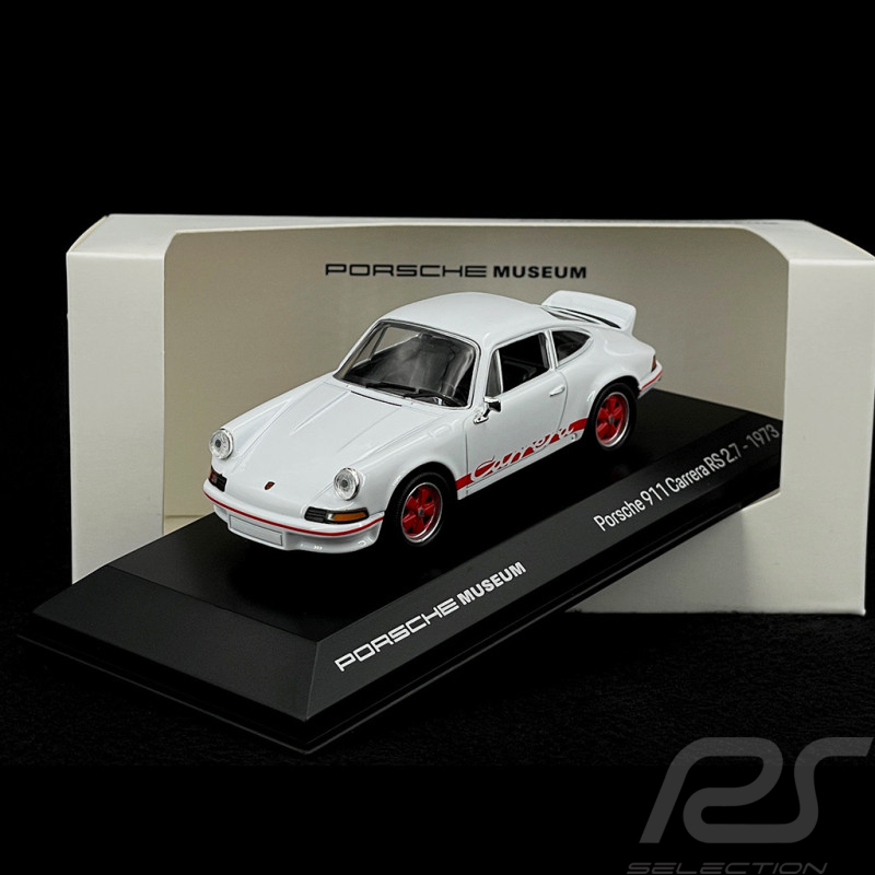 Porsche 911 Carrera RS 2.7 1973 Blanc / Bandes Rouges 1/43 Welly MAP01997323