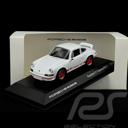 Porsche 911 Carrera RS 2.7 1973 Blanc / Bandes Rouges 1/43 Welly MAP01997323