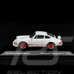 Porsche 911 Carrera RS 2.7 1973 Blanc / Bandes Rouges 1/43 Welly MAP01997323