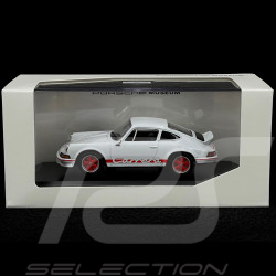 Porsche 911 Carrera RS 2.7 1973 Blanc / Bandes Rouges 1/43 Welly MAP01997323