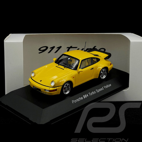 Porsche 911 Turbo Type 964 1991 Jaune Vitesse 1/43 Spark MAP02050820