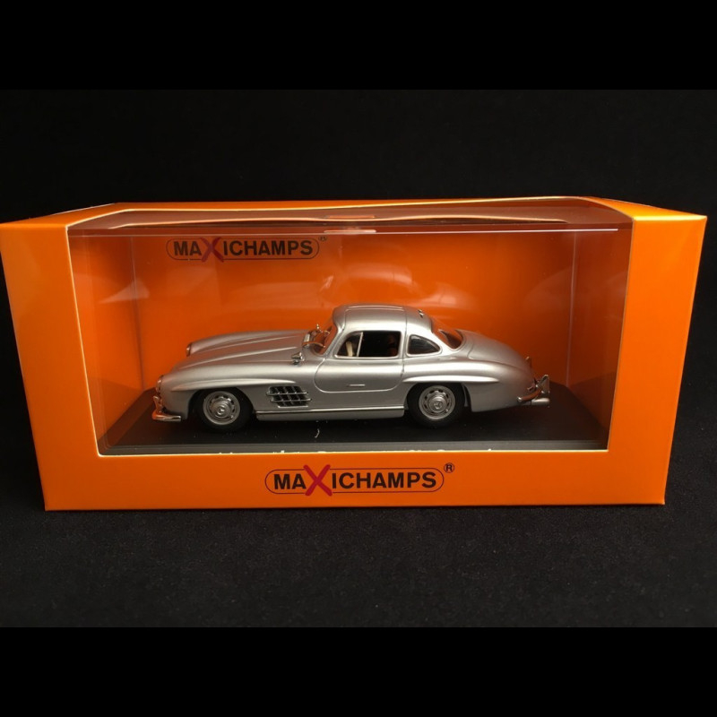 Mercedes Benz 300 SL coupe 1955 silver grey 1/43 Minichamps 940039000