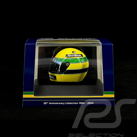 Casque Ayrton Senna GP Portugal 1985 Première victoire en F1 1/8 Minichamps 540308512