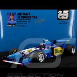 Michael Schumacher Benetton Renault B195 n° 1 Champion du Monde 1995 F1 1/12 Minichamps 517951201