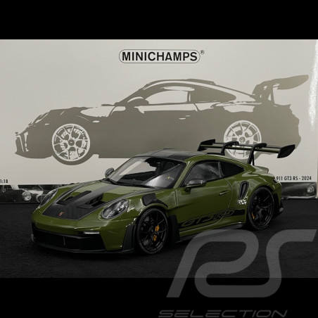 Porsche 911 GT3 RS Type 992 2024 Nato Olive Green 1/18 Minichamps 110062027