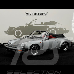 Porsche 911 Carrera Cabriolet 3.2 1983 Silver Grey 1/18 Minichamps 100063034