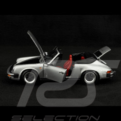 Porsche 911 Carrera Cabriolet 3.2 1983 Gris Argent 1/18 Minichamps 100063034