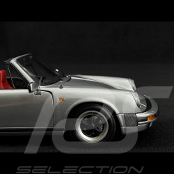 Porsche 911 Carrera Cabriolet 3.2 1983 Gris Argent 1/18 Minichamps 100063034