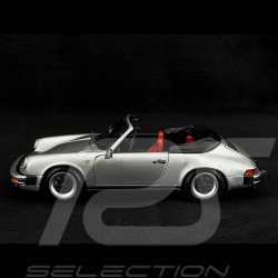 Porsche 911 Carrera Cabriolet 3.2 1983 Silver Grey 1/18 Minichamps 100063034