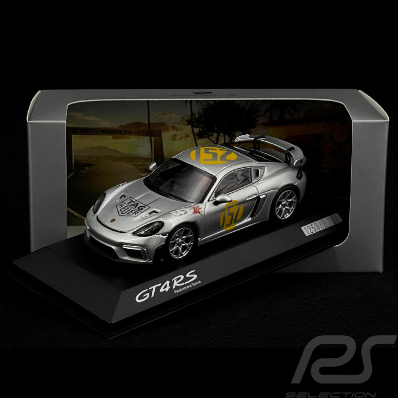 Porsche 718 Cayman GT4 RS Type 982 Panamericana n° 152 2023 Silver 1/43 Spark WAP0204120SCAY