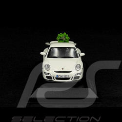 Porsche 911 GT3 Type 997 2006 avec sapin de Noël Blanc Carrara 1/43 Minichamps 400065405