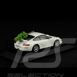 Porsche 911 GT3 Type 997 2006 avec sapin de Noël Blanc Carrara 1/43 Minichamps 400065405