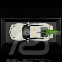 Porsche 911 GT3 Type 997 2006 avec sapin de Noël Blanc Carrara 1/43 Minichamps 400065405