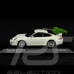 Porsche 911 GT3 Type 997 2006 avec sapin de Noël Blanc Carrara 1/43 Minichamps 400065405