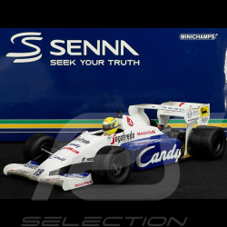 Ayrton Senna Toleman Hart TG183B n° 19 2ème GP Monaco 1984 F1 1/18 Minichamps 540843819