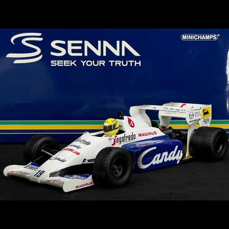 Minichamps 1:18 A. Senna Toleman TG184 Dirty Version #19 2nd Monaco GP Formel 1 1984 540843819