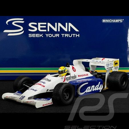 Ayrton Senna Toleman Hart TG183B n° 19 2nd GP Monaco 1984 F1 1/18 Minichamps 540843819