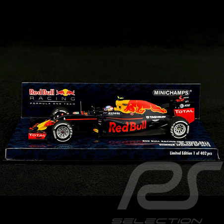 Max Verstappen Red Bull RB12 n° 33 Winner GP Spain 2016 1st F1 Victory 1/43 Minichamps 417160333