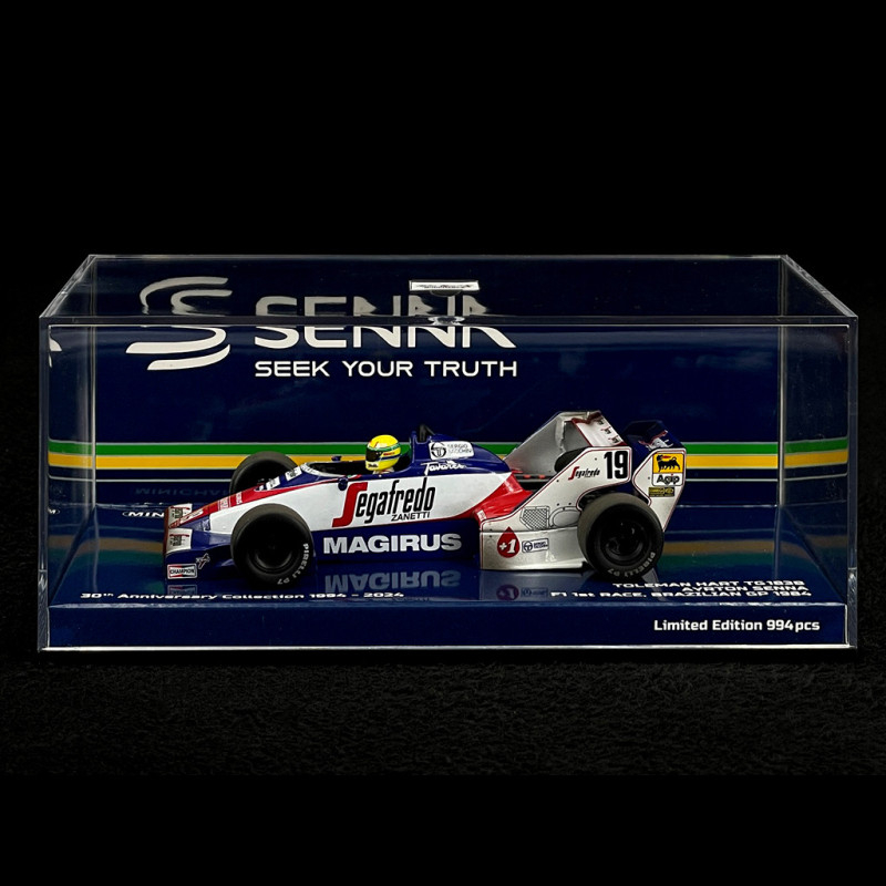 Ayrton Senna Toleman Hart TG183B n° 19 GP Brazil 1984 First F1 GP