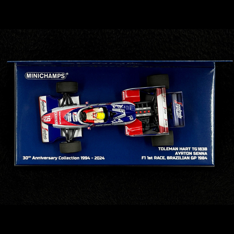 Ayrton Senna Toleman Hart TG183B n° 19 GP Brazil 1984 First F1 GP