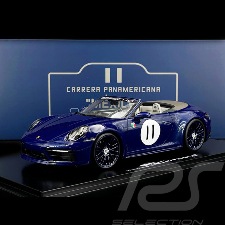 Porsche 911 Carrera S Typ 992 Panamericana n° 11 2023 Enzianblau 1/18 Spark WAP0210460SCAR