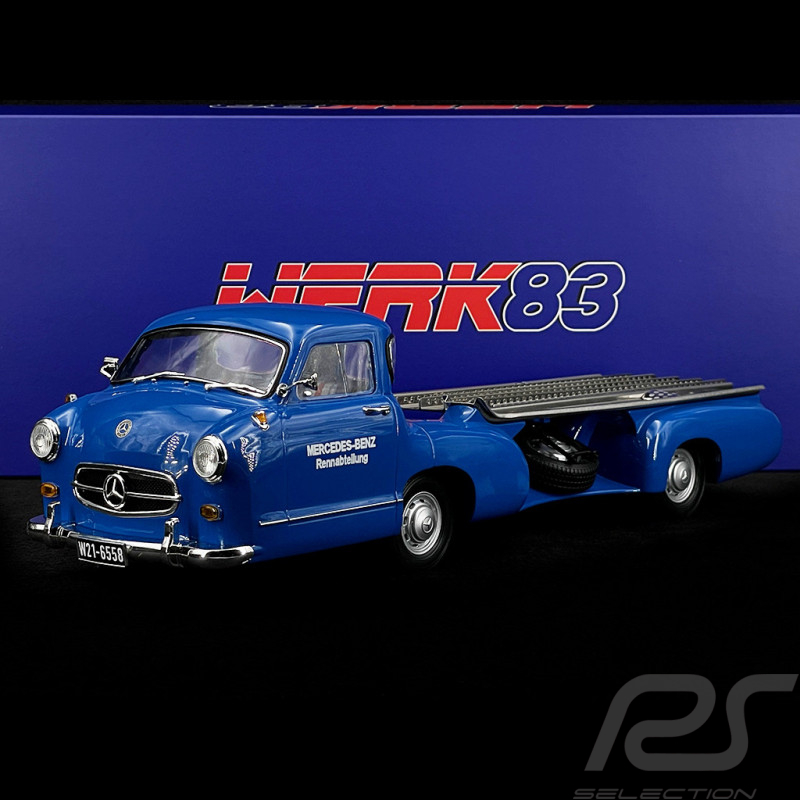 Mercedes-Benz Rennwagen "Blaues Wunder" 1954 Blau 1/18 Werk83 W1801701