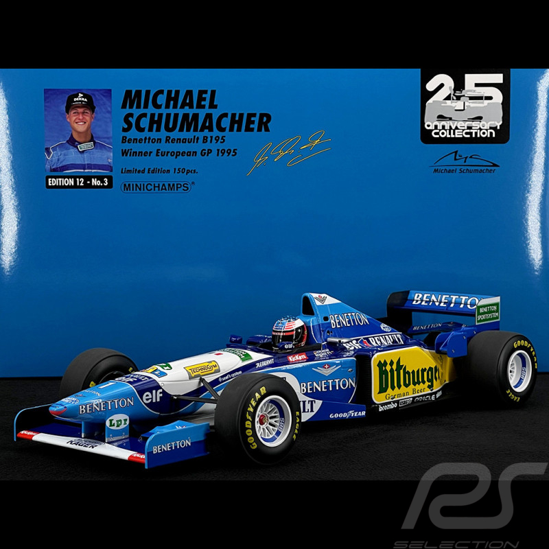 Michael Schumacher Benetton Renault B195 n° 1 Sieger European GP 1995 F1 1/12 Minichamps 517952101