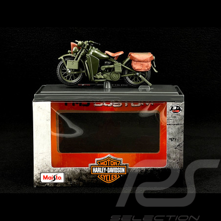 Harley Davidson WLA Flathead 1942 Kaki Green 1/18 Maisto 39360