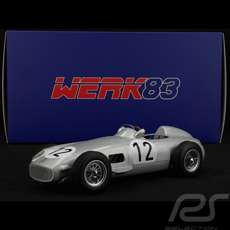 Stirling Moss Mercedes-Benz W196 n° 12 Sieger GP Great Britain 1955 F1 1/18 Werk83 W1801802