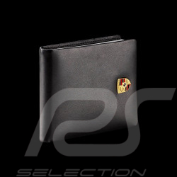 Porsche Wallet Coins holder Metal crest Black Leather WAP0300200NGBH