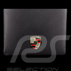 Porsche Wallet Coins holder Metal crest Black Leather WAP0300200NGBH