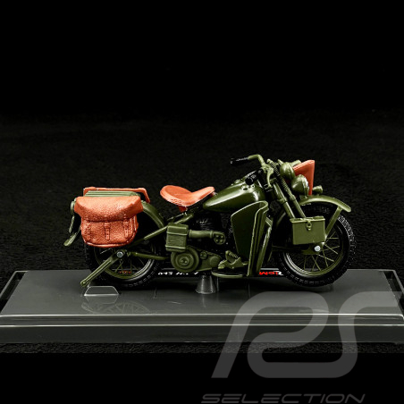 Harley Davidson WLA Flathead 1942 Kaki Green 1/18 Maisto 39360