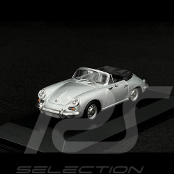 Porsche 356 C Cabrio 1965 Silber 1/43 Minichamps 940062330