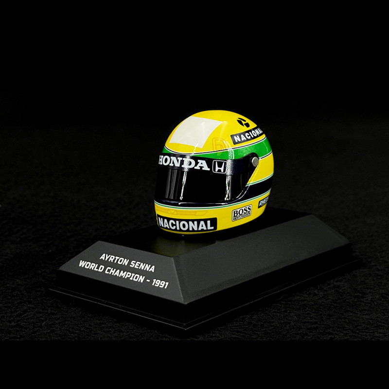 Casque Ayrton Senna Champion du Monde 1991 F1 1/8 Minichamps 540309101