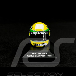 Casque Ayrton Senna Champion du Monde 1991 F1 1/8 Minichamps 540309101