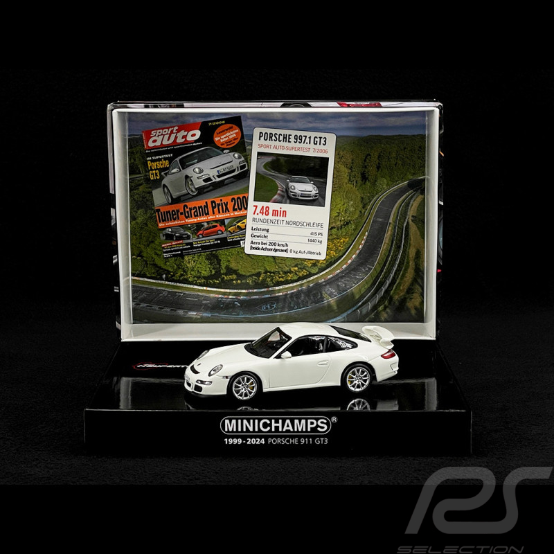 Porsche 911 GT3 Typ 997 2006 Weiß 1/43 Minichamps 400065402
