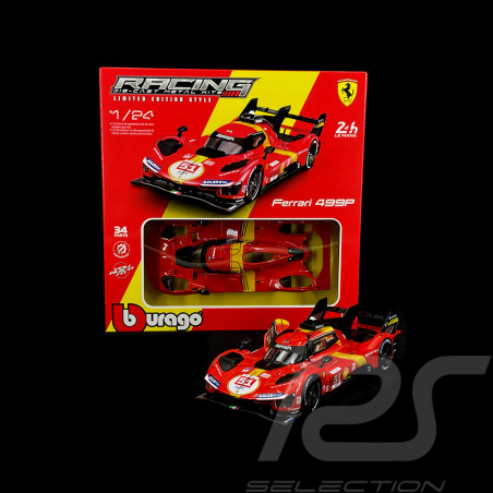 Kit Ferrari 499P n° 51 Vainqueur 24h Le Mans 2023 à monter 1/24 Bburago 26583