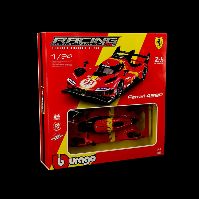 Ferrari 499P #50 Le Mans Champion 2024 - Modelo Diecast 1:43 con Librea Original | Burago - Burago