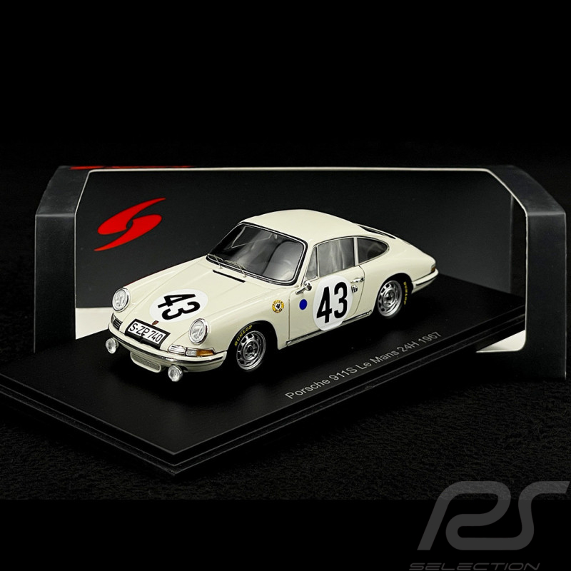 Porsche 911 S n° 43 24h Le Mans 1967 1/43 Spark S9737