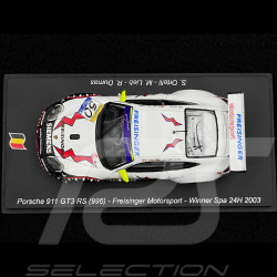 Porsche 911 GT3 RSR Type 996 n° 50 Vainqueur 24h Spa 2003 1/43 Spark 43SPA2003