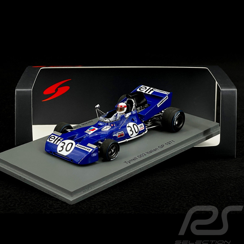 Jackie Stewart Tyrrell 003 n° 30 GP Italien 1971 F1 1/43 Spark S7214