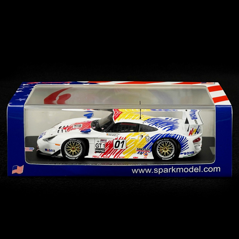 Spark 1:43 Porsche 911 GT1 Evo #38 24h Daytona 1998 Boutsen, Pilgrim, Kelleners US208 modèle