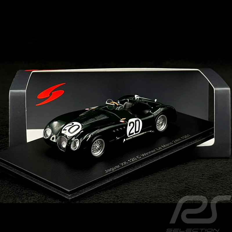 Jaguar XK120C n° 20 Sieger 24h Le Mans 1951 1/43 Spark 43LM51