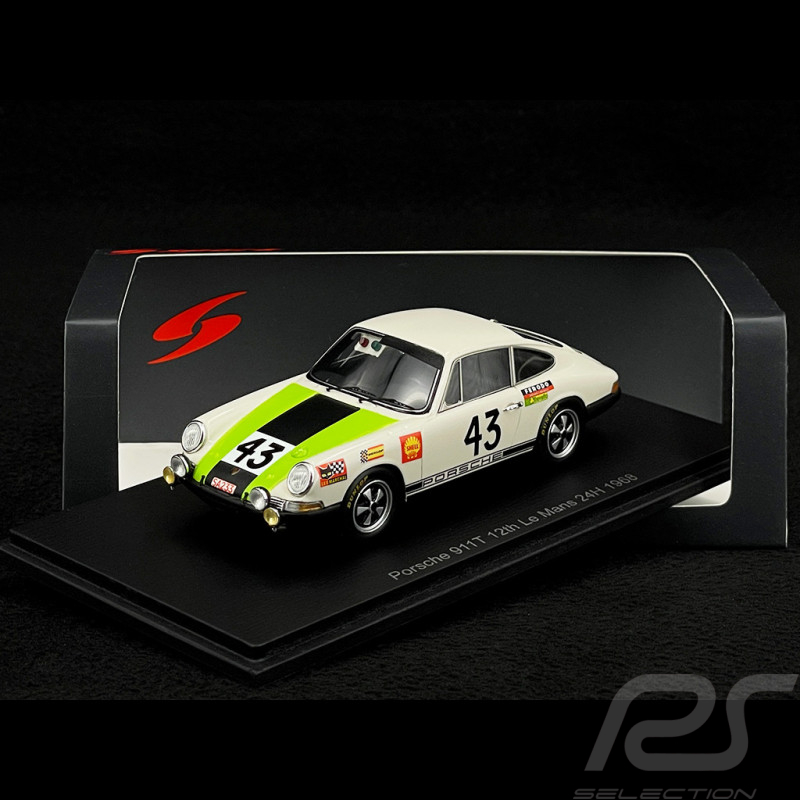 Porsche 911 T n° 43 24h Le Mans 1968 1/43 Spark S9738